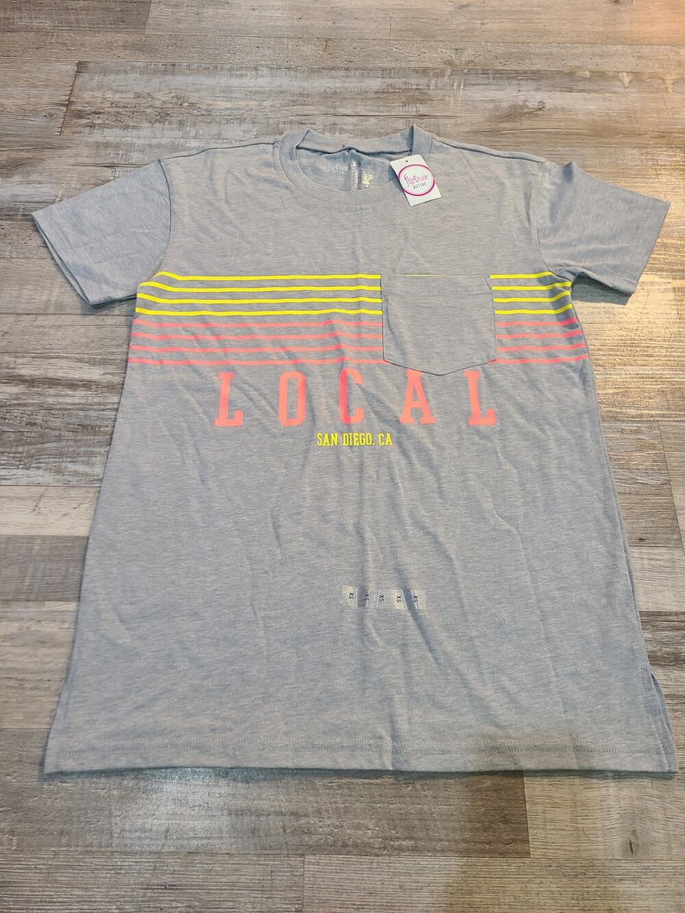 Flirtitude xs womens basic tee with pocket new with tags